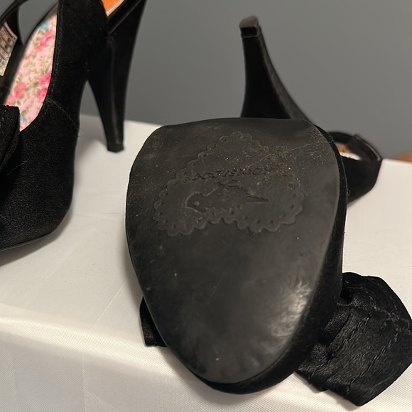 Rocket Dog Size 9 Rounded Toe Bow Detailed Slingback Heels - Picture 3 of 5